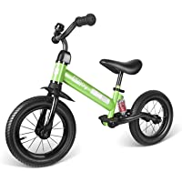 besrey Bicicleta sin Pedales Rueda de Goma Inflable Bicicleta Sin Pedales con Amortiguador Central - Verde